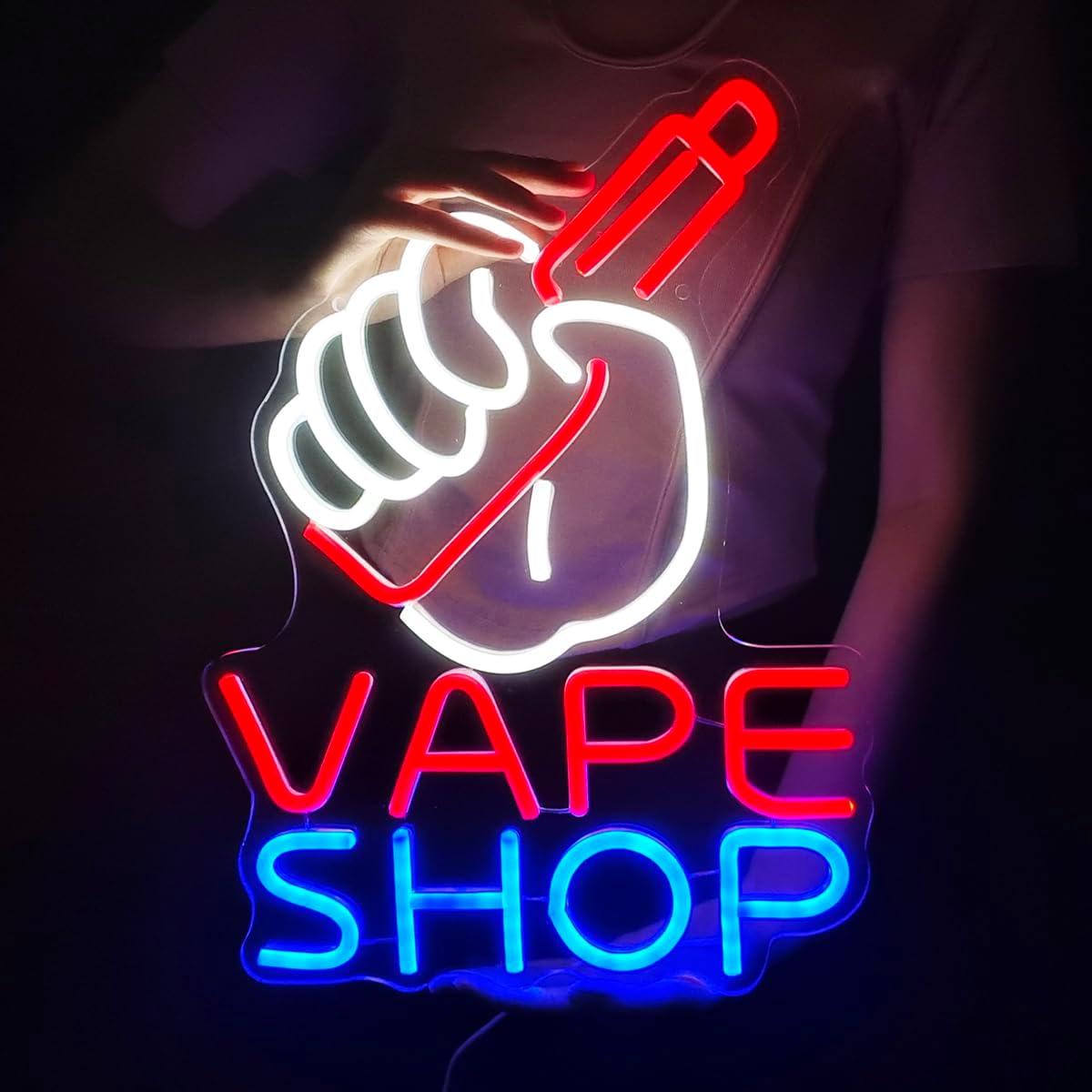 Vaping Store - VAPE Shop-letrero de neón para tienda