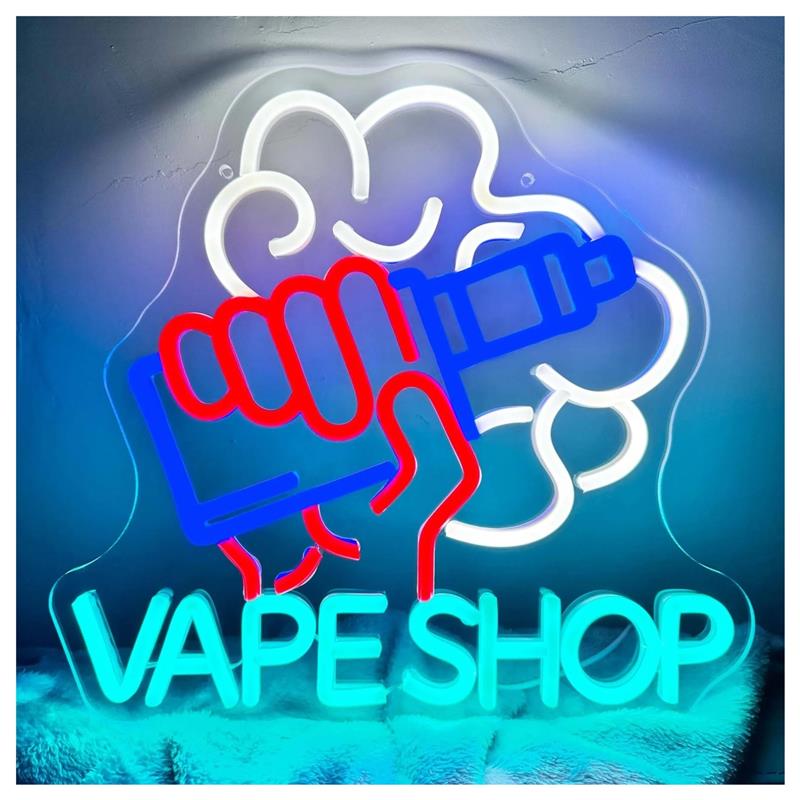 Vaping Store - Letrero de neón para vapeo con