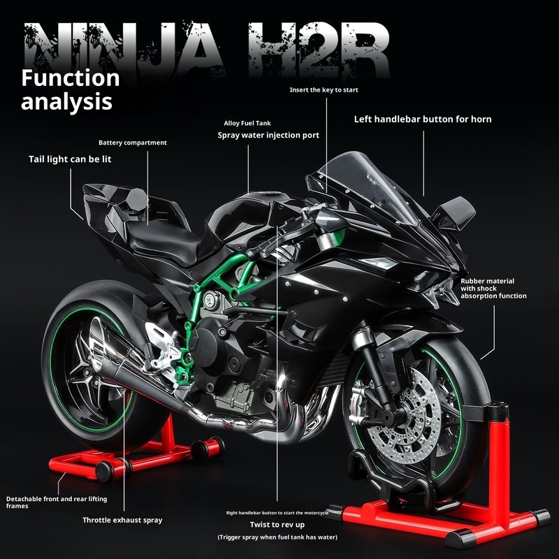 Kawasaki Ninja H2R Modelo diná - Battery Case Storage reseña y precio
