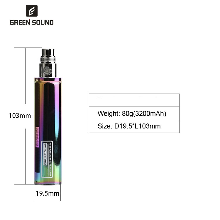 Batería GS Ego 3 III de 3200mA - Accessories For Vaping reseña y precio