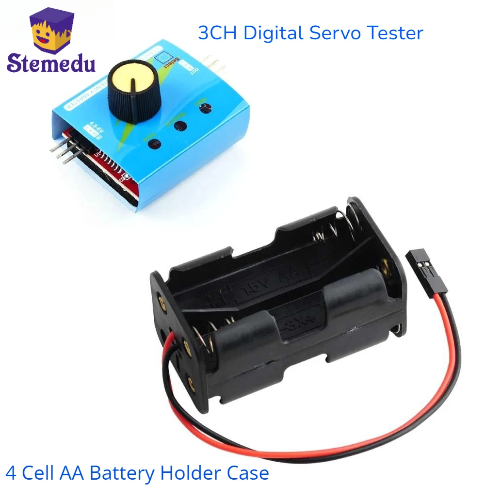 Servobador Digital de 3 canale - Battery Case Storage reseña y precio
