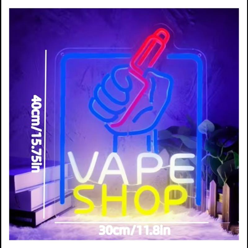 Letrero de neón LED regulable  - Vaping Store reseña y precio